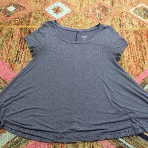 Mossimo target blue stripe flowy t shirt